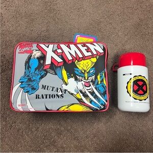 Marvel X-Men Wolverine Lunchbox & Thermo- Vintage 1994